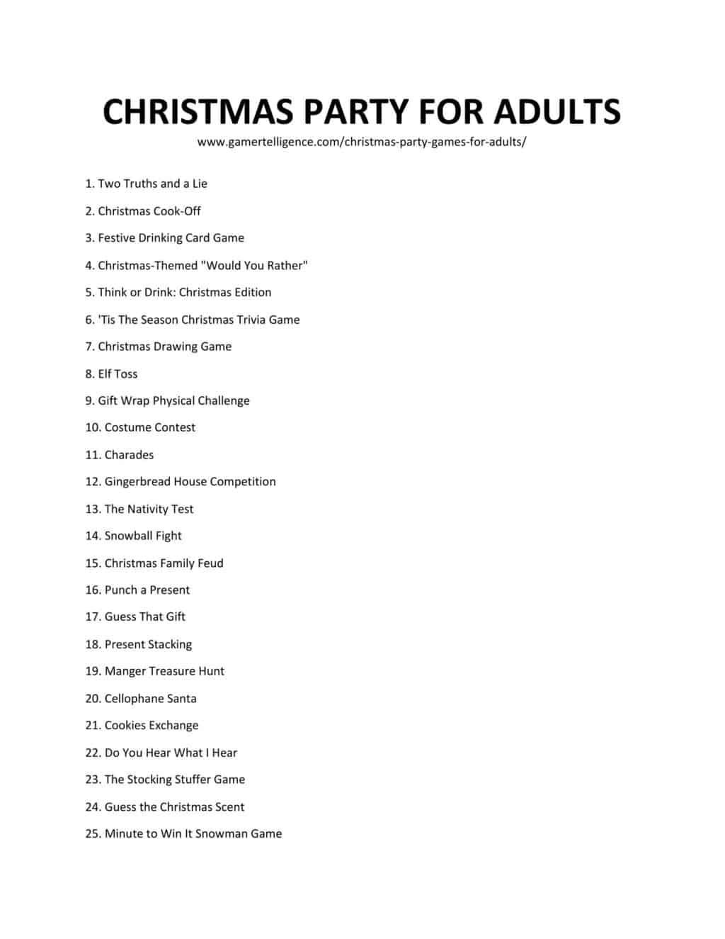 Downloadable and printable jpg/pdf list 