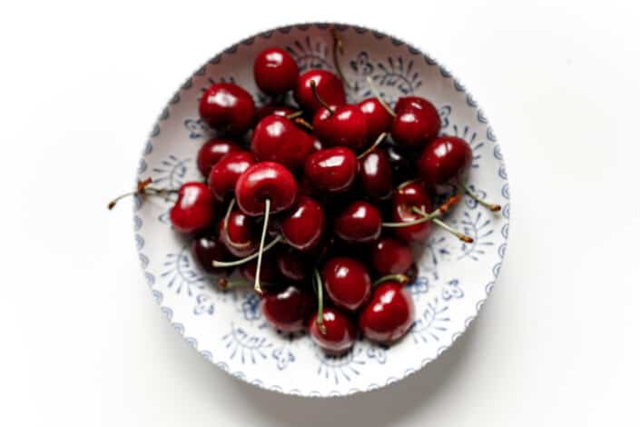 a bowl of cherries