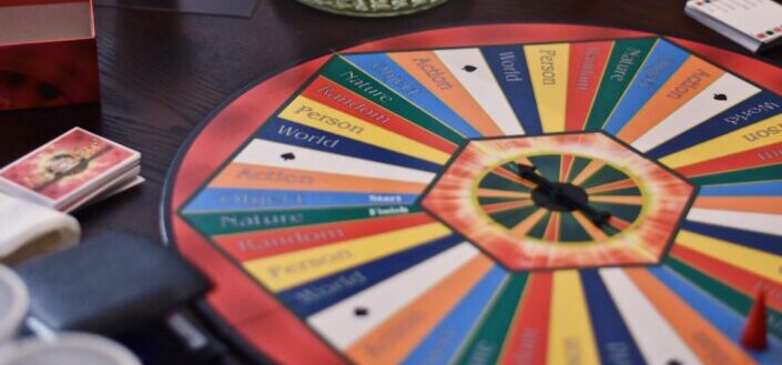 A roulette board game
