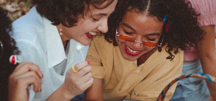 girls, smiling and having fun