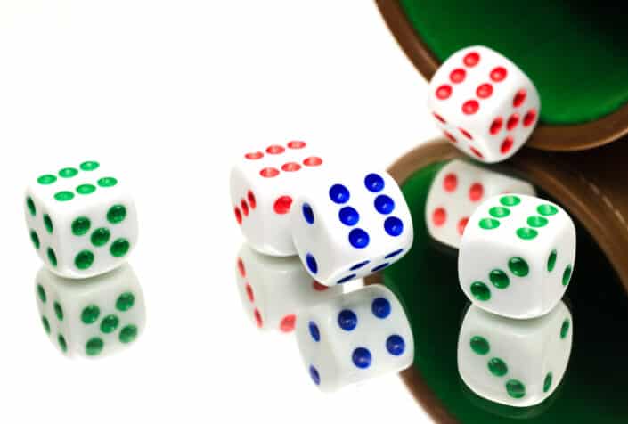 Six dice