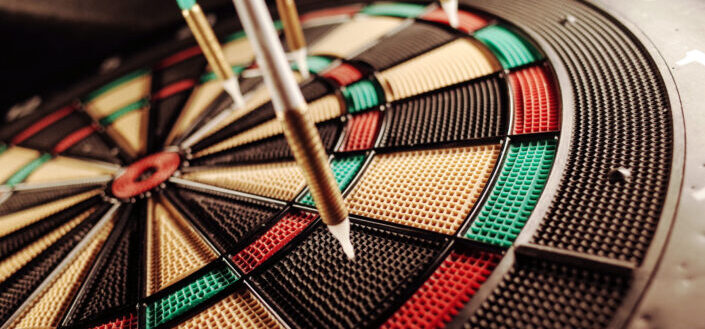 Pins on Electric Dartboard