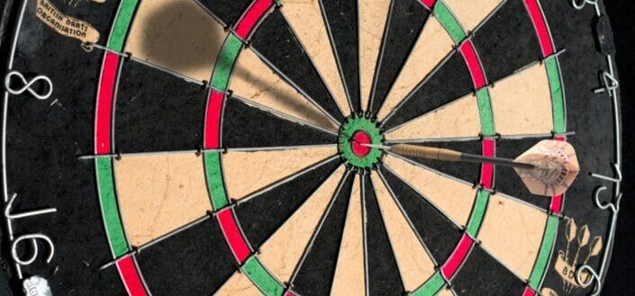Dartboard with Pin 