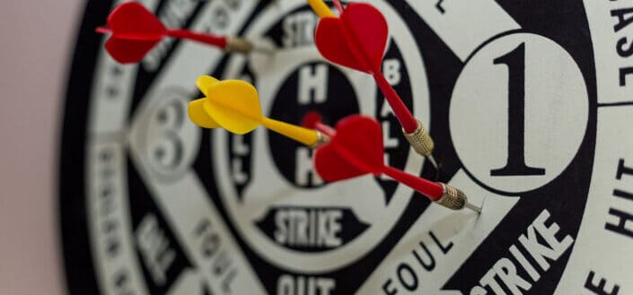 Customized Dartboard With Darts
