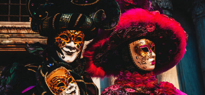 Two people in costume