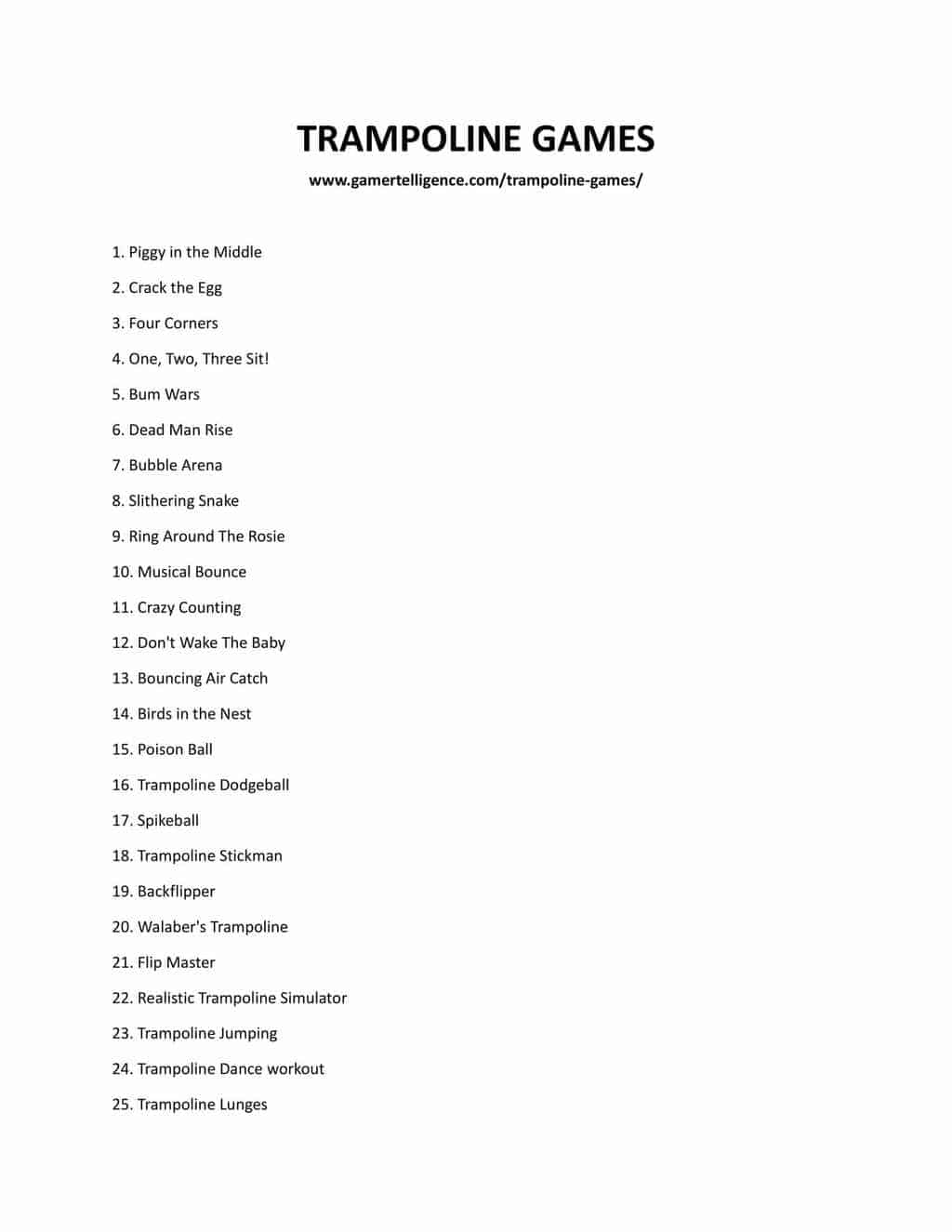 Downloadable list 