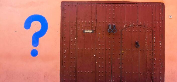 nice door on the streets of Marrakech