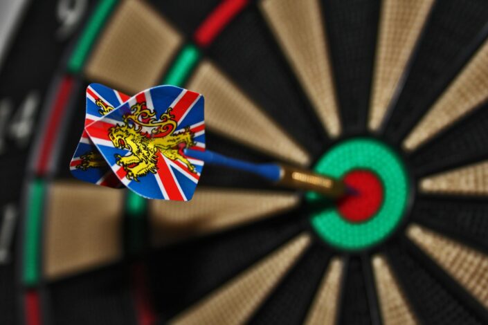 darts, target, direct hit