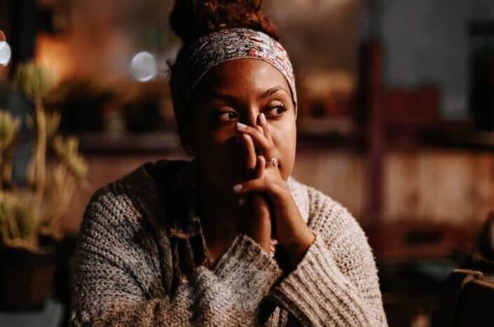Woman in Deep Thought