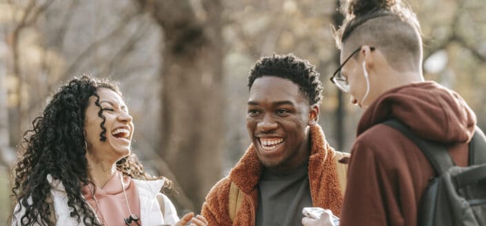 Friends Having Fun Outdoors