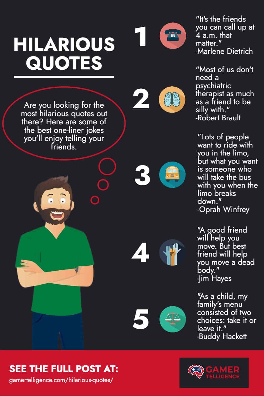 Infographics - Hilarious Quotes