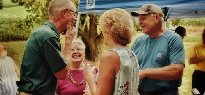 Old People Hanging Out Laughing